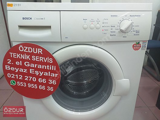 Servisten Bakimli 1yil Garanti Temiz Bosch 30dk Yik 5kg 800dv Cm Camasir Makinesi Ilanlari Sahibinden Com Da 799212151