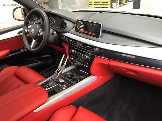 Otomobil Arazi Araci Ic Aksesuar Bmw X5 F15 Kirmizi Suni Deri Doseme Uygulamasi Sahibinden Comda 789363623