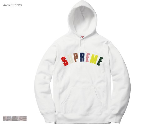 supreme box logo rainbow hoodie