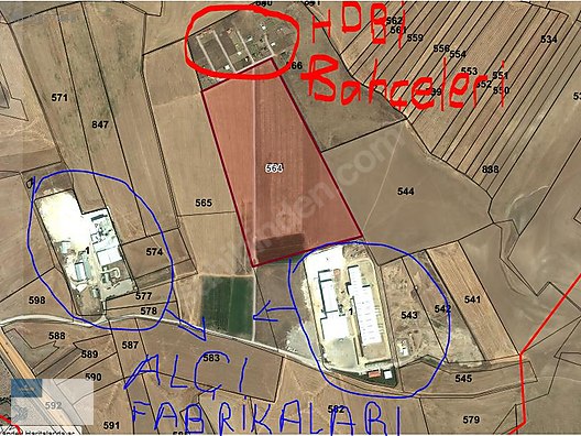 ÇANKAYA ÇAVUŞLUDA BALA-KIRŞEHİR YOLUNA ÇOK YAKIN KUPON ARSA #625877948